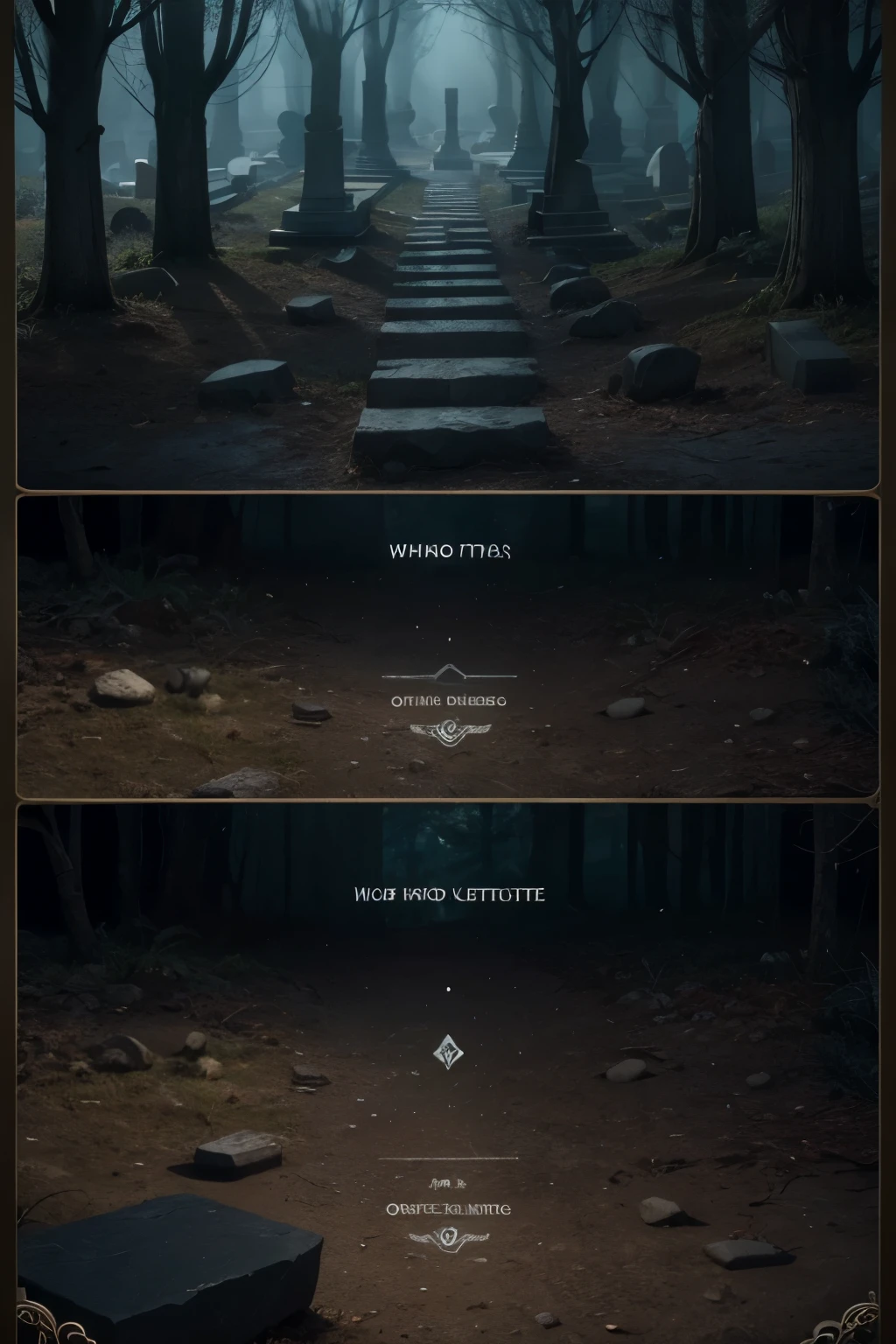 Borders and Frames:
Top: A strip at the top of the screen with a stone or tombstone texture, which refers to the cemetery, Yorick's central element.
Left and Right Side: Stylized tombstones or dark, shadowy vines running up the edges.
Bottom: A bar with dark purple and blue accents, colors associated with Yorick, including perhaps some spectral hands reaching out of the ground.
Webcam:
Frame: A stone or rusty chain frame, again harking back to the cemetery theme.
Position: Typically in the top left or right corner of the screen.
Extra Details: Little ghosts or spirits floating around the webcam frame for a lively touch.
Alerts and Notifications Area:
Subscriptions, Donations, Followers, etc.:
Text Style: Gothic or dark fonts.
Background: Small tombstones or stone fragments that appear when someone signs up or makes a donation.
Animations: Spirits or ghosts appearing with alerts.
Chatbox:
Frame: Similar to the webcam, but a little more discreet so as not to be too distracting.
Position: Bottom left or right, depending on the screen layout.
Player Information Area:
Recently Played Champions, Stats, etc.:
Background: Stone panels or ancient scrolls, keeping consistent with the theme.
Icons and Images: Styled with a stone border or draped in shadowy vines.
Minimap:
Frame: A subtle but themed border, perhaps with small skulls or rocks.
Provide me with an HTML code with each detail described above