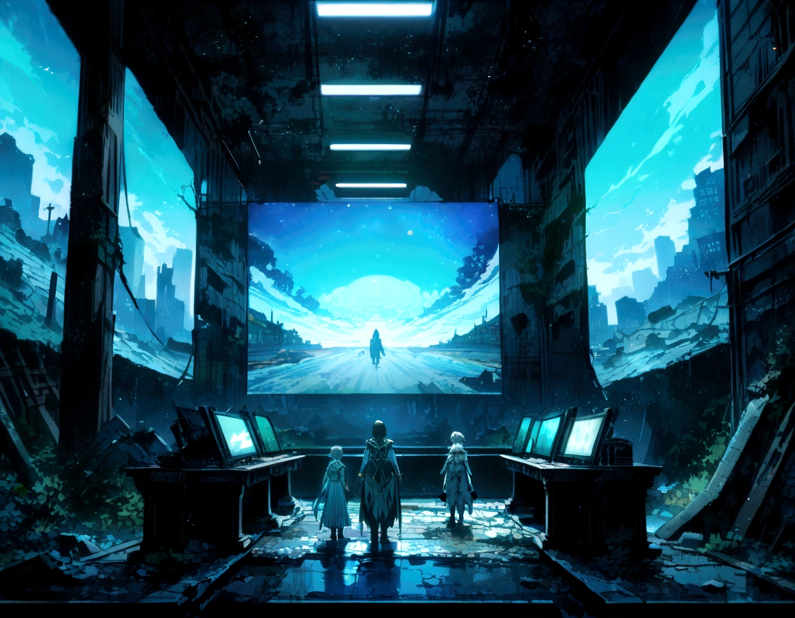 Space Owl Print, Planets and stars in the background  ，（Highest quality，4k，8k，High resolution，masterpiece:1.2）((Friendship)), The end of the world, Spectacular and realistic, (High resolution:1.4), (Calm colors:1.4), Apocalypse, Abandoned, Neutral Color, night, Screen Space Refraction, (Intricate details), (Intricate details, Ultra-detailed:1.2), Art Station, Cinematic shots, Vignette, Complex background, ruins,Abe no Seimei、（The costumes are、White Mysterious Hunting Clothes）Intimidating Nine Tails Floating,The Nine Tails、Silver Mysterious Fur，Requiem Dance，[SF:Fantasy:0.6]Cinema Lighting