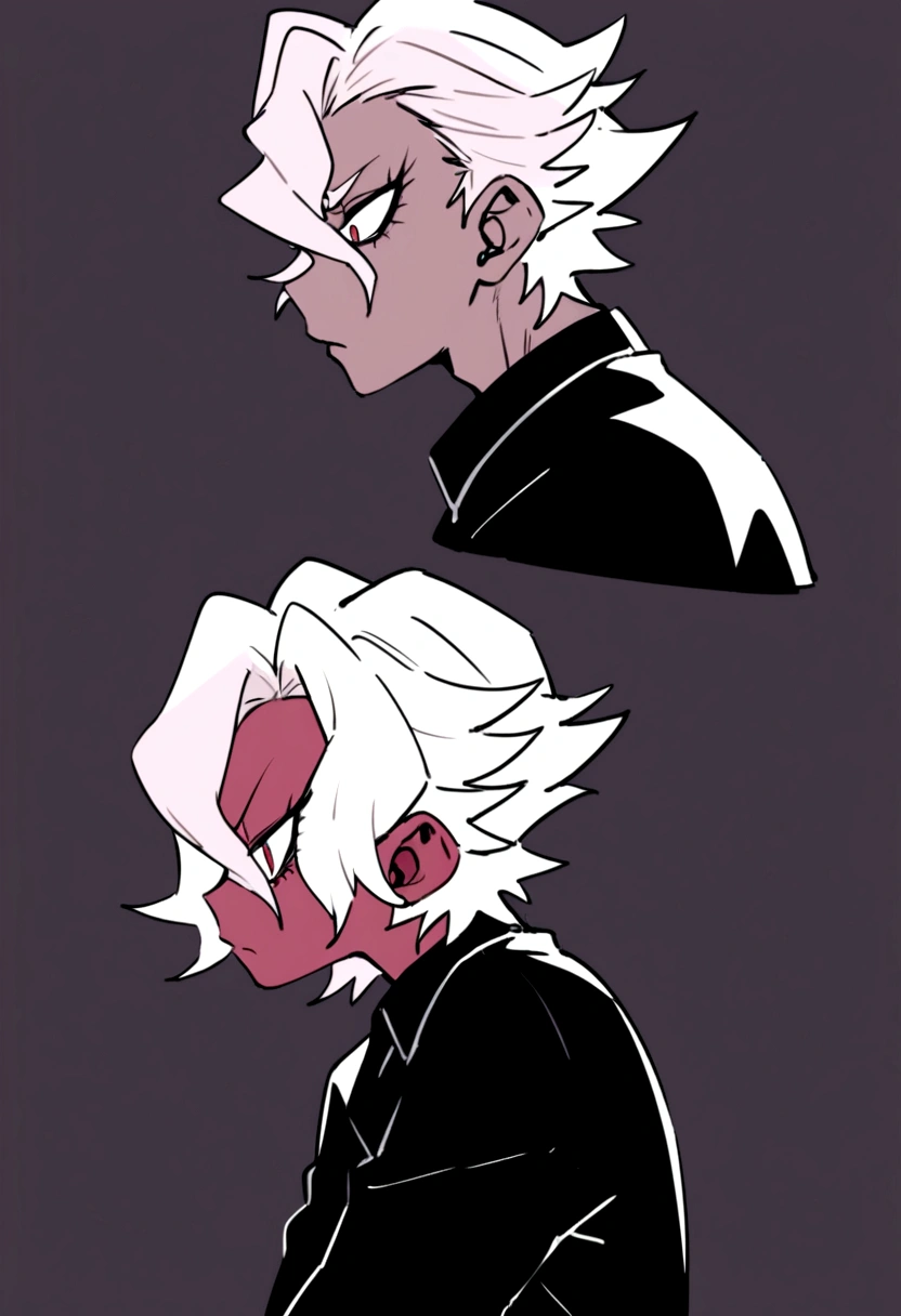 Akira Fudo, Devilman Crybaby, Male, with black clothes