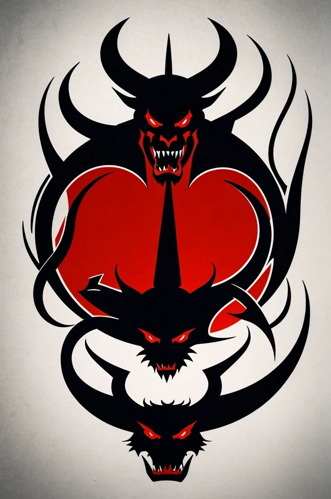 Logo de amburgesa con el demonio de tasmania