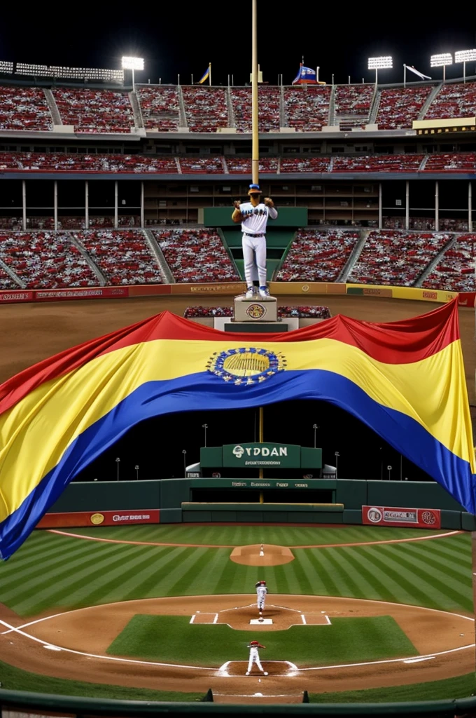 3D image of the Venezuelan baseball team Leones de Caracas