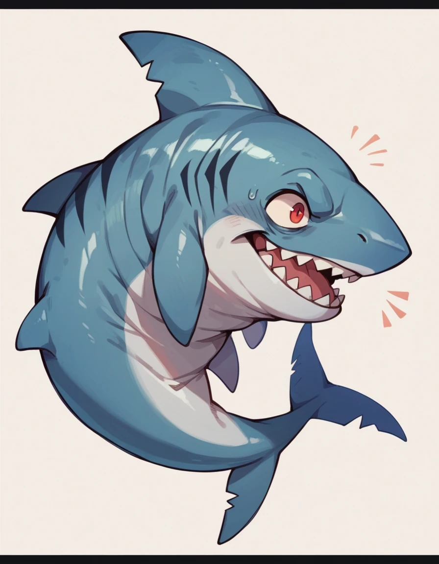 colorido tubarão metal big dangerous shark jaws color, NSFW