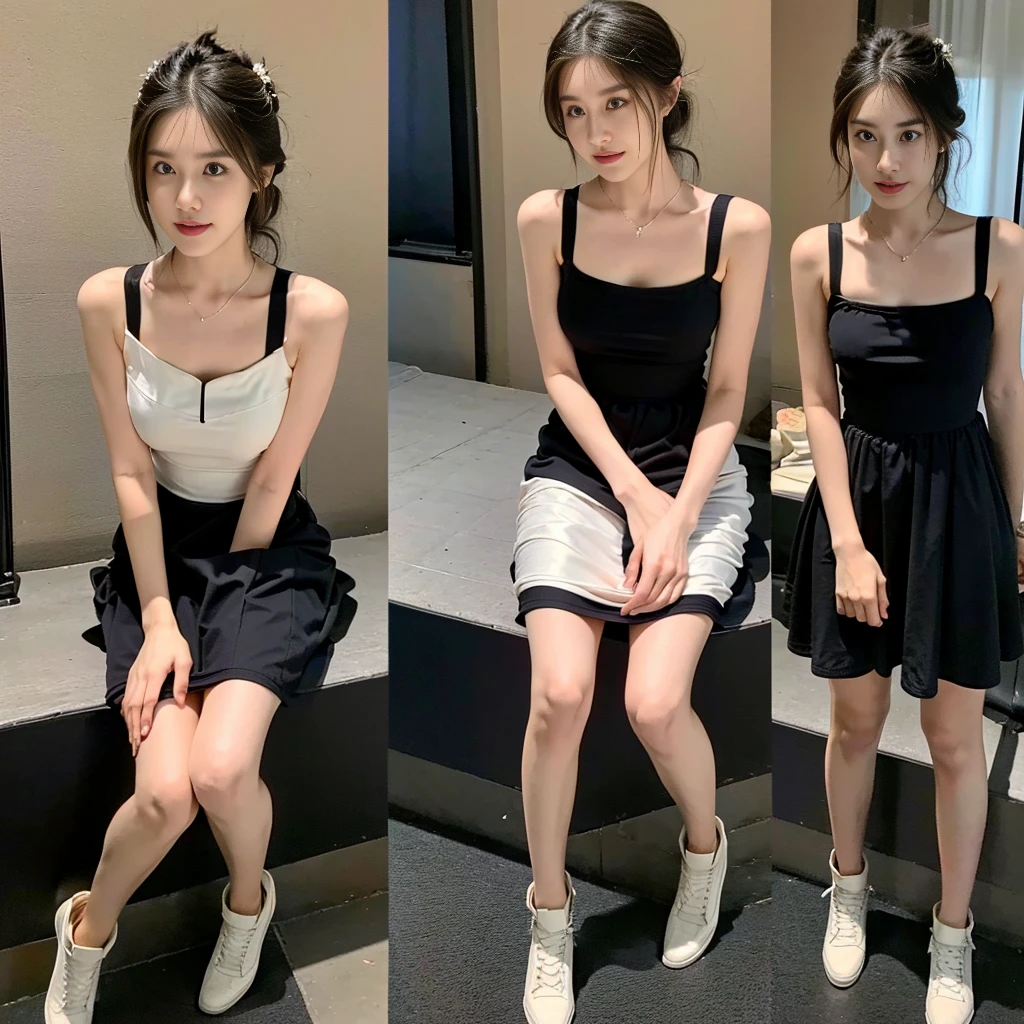 (a photo of the night sky), (a photo of a nighttime landscape), (black dress), (a girl pretty girl with perfect figure), (Short flared dress), (cotton spaghetti-strap top), (strapless dress), (short summer wedding dress), (32K,1 20-year-old girl, The light from the rear window is backlit, Ray traching), (full body), (white sneakers), (a pair of white leather boots, highly detailed boots), (hair black), (two-parted hair :1.3), (very thick hair), (hands close to the body), (Slender chest), (visible shoe sole :1,5), (short upper chest :1.5), (pectoral muscles are large :1.5), (upper breasts are firm and round :1.5), (stand upright), (two shoe ends), (two shoe toes) ,(put on blush), (apply powder), (makeup), (standing), (asian girl princess), (thick thighs), (large calves), (Black non-reflective fabric for making dresses), (dark colthing), (large knees), one-piece dress, seamless dress), ( wedding dress), (Short flared dress), (Short flared dress), (Short flared dress), (Short flared dress), (Short flared dress), (Short flared dress), (Short flared dress), (Short flared dress), (Short flared dress), (Short flared dress), (Short flared dress), (Short flared dress), (Short flared dress), (Short flared dress), (Short flared dress), (Short flared dress), (Short flared dress), (Short flared dress), (strapless dress), (strapless dress), (strapless dress), (strapless dress), (strapless dress), (strapless dress), (strapless dress), (strapless dress), (strapless dress), (strapless dress), (cotton spaghetti-strap top), (cotton spaghetti-strap top), (cotton spaghetti-strap top), (midi dress) , (knee-length outfit), (knee-length outfit)