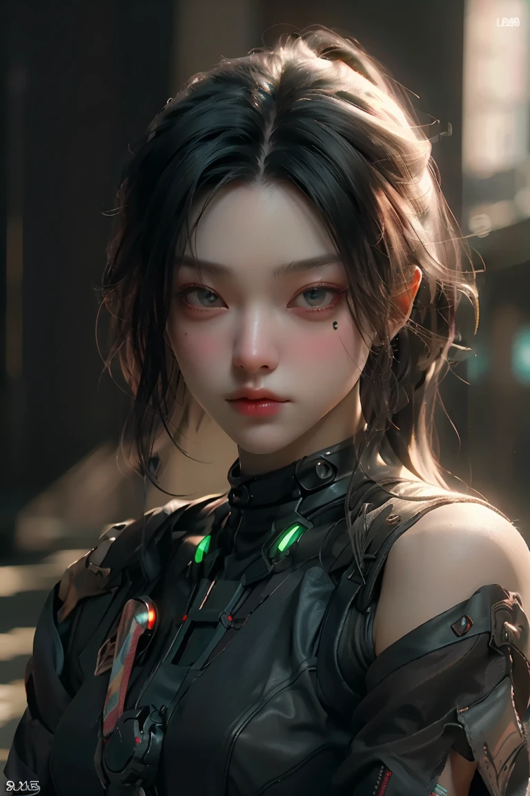 ((Best quality)), ((masterpiece)), (detailed:1.4), 3D, an image of a beautiful cyberpunk female,HDR (High Dynamic Range),Ray Tracing,NVIDIA RTX,Super-Resolution,Unreal 5,Subsurface scattering,PBR Texturing,Post-processing,Anisotropic Filtering,Depth-of-field,Maximum clarity and sharpness,Multi-layered textures,Albedo and Specular maps,Surface shading,Accurate simulation of light-material interaction,Perfect proportions,Octane Render,Two-tone lighting,Wide aperture,Low ISO,White balance,Rule of thirds,8K RAW,