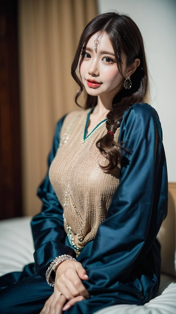 (((HD photo))), ultra high res.photorealistic:. 1.4, UHD An individual wearing shalwar kameez in an ultra-detailed and realistic manner, with every intricate detail of the fabric and stitching clearly visible. The image should showcase the best quality, with a resolution of 4k or 8k, resembling a masterpiece. The color palette should be vibrant and the lighting should highlight the texture of the clothing. The overall composition should be focused on the person, capturing their posture, expression, and the intricate patterns on the shalwar kameez. The art style should emphasize the beauty of portraits and highlight the cultural significance of the clothing