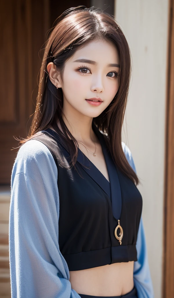 ((best qualtiy、8k masterpieces:1.3))、sharp focus:1.2、(ultra beautiful faces:1.0)、(Slender Abs Beauty:1.0)、(shinny skin:1.0)、photos realistic、A dark-haired、Video Lighting、High-definition eyes and face、Video Lighting、(cowboy  shot:1.3)、swim wears、(Korean Cute Actress)、from the front side、medium large breasts、A slight smile、 in kimono
