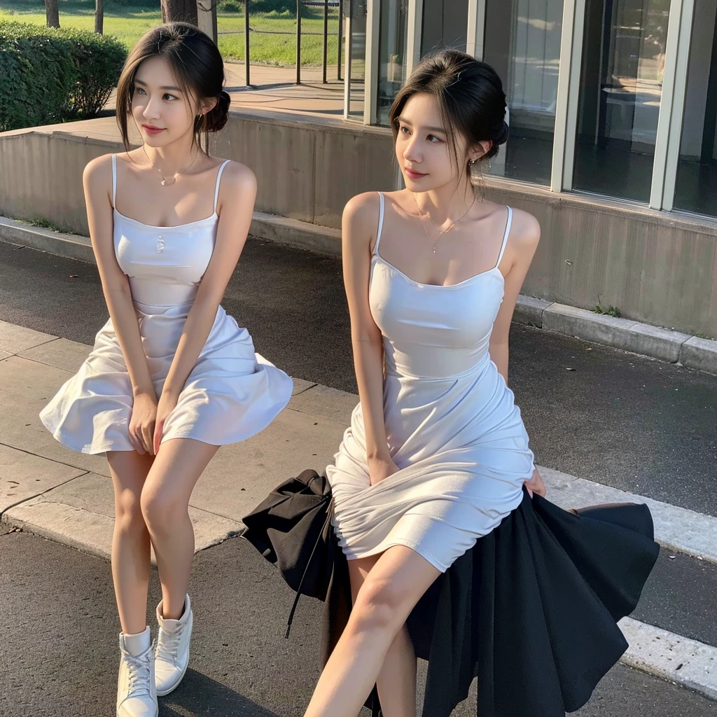 (a photo of the night sky), (a photo of a nighttime landscape), (strapless bra), (a girl pretty girl with perfect figure), (Short flared dress), (cotton spaghetti-strap top), (strapless dress), (short summer wedding dress), (32K,1 20-year-old girl, The light from the rear window is backlit, Ray traching), (full body), (white sneakers), (a pair of white leather boots, highly detailed boots), (hair black), (two-parted hair :1.3), (very thick hair), (hands close to the body), (Slender chest), (visible shoe sole :1,5), (short upper chest :1.5), (pectoral muscles are large :1.5), (upper breasts are firm and round :1.5), (stand upright), (two shoe ends), (two shoe toes) ,(put on blush), (apply powder), (makeup), (standing), (asian girl princess), (thick thighs), (large calves), (Black non-reflective fabric for making dresses), (dark colthing), (large knees), one-piece dress, seamless dress), ( wedding dress), (Short flared dress), (Short flared dress), (Short flared dress), (Short flared dress), (Short flared dress), (Short flared dress), (Short flared dress), (Short flared dress), (Short flared dress), (Short flared dress), (Short flared dress), (Short flared dress), (Short flared dress), (Short flared dress), (Short flared dress), (Short flared dress), (Short flared dress), (Short flared dress), (strapless dress), (strapless dress), (strapless dress), (strapless dress), (strapless dress), (strapless dress), (strapless dress), (strapless dress), (strapless dress), (strapless dress), (cotton spaghetti-strap top), (cotton spaghetti-strap top), (cotton spaghetti-strap top), (midi dress) , (knee-length outfit), (knee-length outfit), (large knees), (one-piece dress), (seamless dress), (long shins) , (big shins), (knee gap)