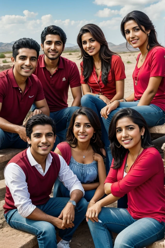 Un grupo de amigos de 6