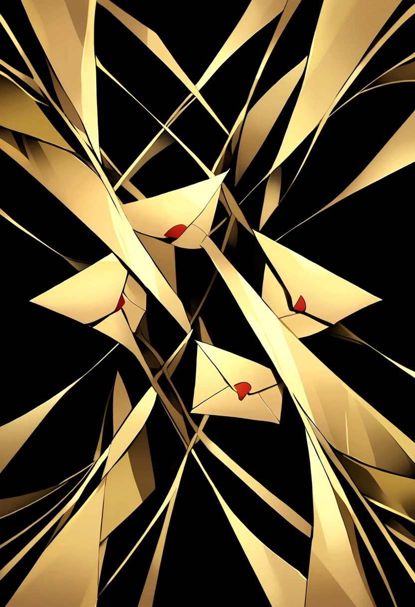 letter S, metallic details, dark yellow S, black background