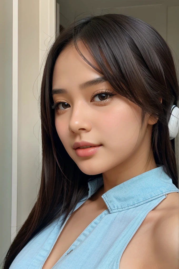 a beautiful ai girl make it
