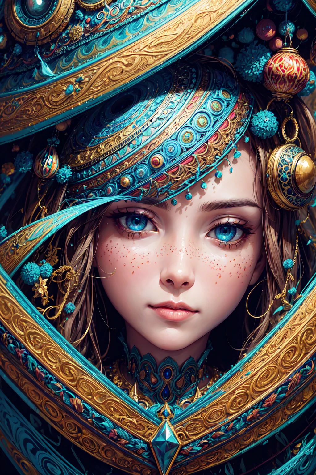 intricate fractal patterns, psychedelic art, abstract digital art, highly detailed, 8k, masterpiece, photorealistic, cinematic lighting, vibrant colors, mesmerizing, hypnotic, award-winning quality.