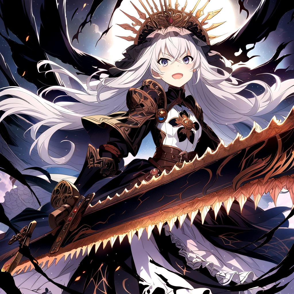 anime, anime girl, sword, sword, sword, sword, sword, sword, sword, sword, sword, sword, sword, sword, sword, sword, detailed key anime art, detailed anime artwork, detailed anime art, anime fantasy artwork, anime fantasy illustration, anime epic artwork, White-haired God, clean detailed anime art, best anime 4k konachan wallpaper