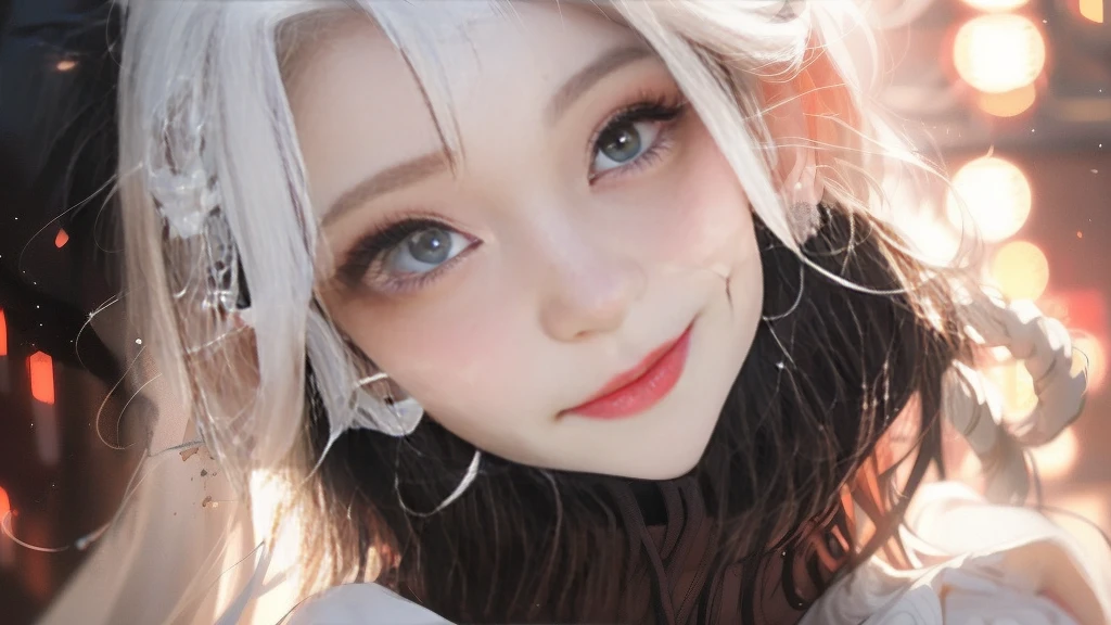 ((masterpiece)), Very detailed, best quality, 8K, (柔Light), Light, Beautiful and delicate eyes, 1 girl, White hair, Long hair, Next to it is a bottle of perfume, elegant, comfortable, Clean and detailed anime art, Popular content on artstart, Rainbow Colors, milky, Warmly illuminate, Soap, (Pink and white theme),
