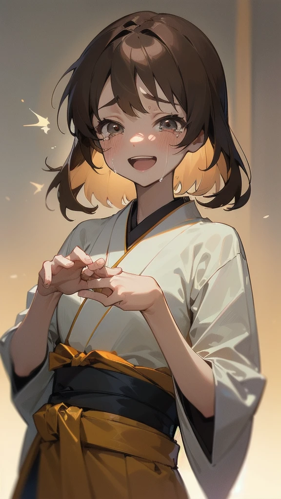 ((masterpiece)), ((best quality)), (Japanese cartoons:1.3), (Super Detail:1.2),(HD:1.3), (Professional photography:1.2), (()), 1 Girl, Cute girl, Glowing skin, Tears, (Sad smile), open mouth, 美丽slim的身材, (healthy body), (Light brown hair), #1: Loose Bangs, Lovely eyes, Round eyes, (Dirty and tattered vest), Tattered skirts, (Sturdy belt), rest, ((best quality)), ((The collapsed city)), (Clear focus), (Perfect Light), blush, Sexy pose, (Put your hands behind your head), Showing armpits, raise your arms, slim, Long legs, Mature women have very slim figures:1.3),Huge breasts:1.4 Huge breasts:1.4,full, Firm breasts,Showing cleavage,Nipple protrusion,Belly button full breasts, Large Breasts, Slender sexy legs, Put your hands behind your head((Clear nipples))、Rocket , (Large Breasts),(because I'Thin)