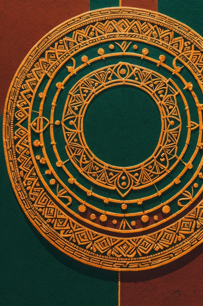 ### Concepto del Logo Mejorado:
1. **Sol Detallado**:
- A central orange circle.
- Sun rays with a more intricate design, forming geometric patterns around the central circle.
2. **Detailed Guatemalan Pattern**:
- A diamond pattern inspired by Guatemalan textiles, usando colores como verde, amarillo y rojo.
- Three layers of diamonds with alternating colors to give a more complex and detailed look.
3. **Nombre de la Empresa**:
- The typography would be modern but with a traditional touch in the design of the letters.
- El texto "Solargt" it would be in a dark green, located below the graphic elements.
