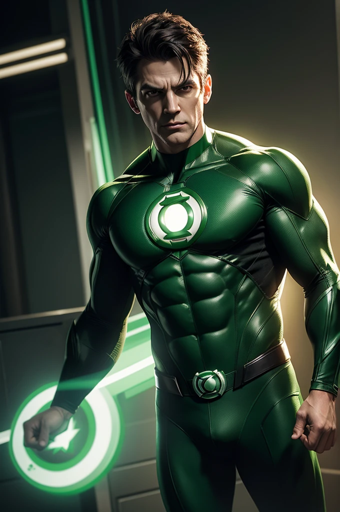 Create realistic cinematic Green Lantern image from DC universe