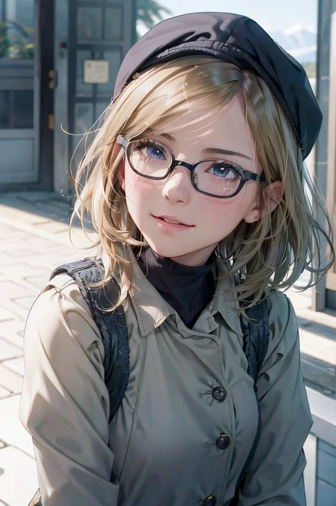 最high quality, high quality, High resolution, high quality texture, high quality shadows, High resolution, Beautiful details, Detailed CG, Detailed Texture, Realistic representation of face, Realistic, colorful, delicate, Cinematic Light, Side light, Lens flare, Ray Tracing, sharp concentrated, (1 Girl,concentrated:1.3), ( Intricate details, compensate, PureErosFaceV1:0.5), (細部まで美しいdelicateな顔, 緻密で美しいdelicateな瞳, Perfect Facial Proportions, Dense skin, Optimal ratio of four fingers to one thumb, Beautiful breasts, Beautiful Hips, Smooth upper abdomen, Tilt,(Blonde wavy bob cut 1.3), Android Blue Eyes Glasses blush Looking up Shy laugh 30 years old Winter clothing Thermal pants Woolen hat gloves Mountaineering backpack Glasses blush Looking up Alaska Glacier Snowstorm adventurous journey Deep love and trust blush Master、really like。love you。 Aurora