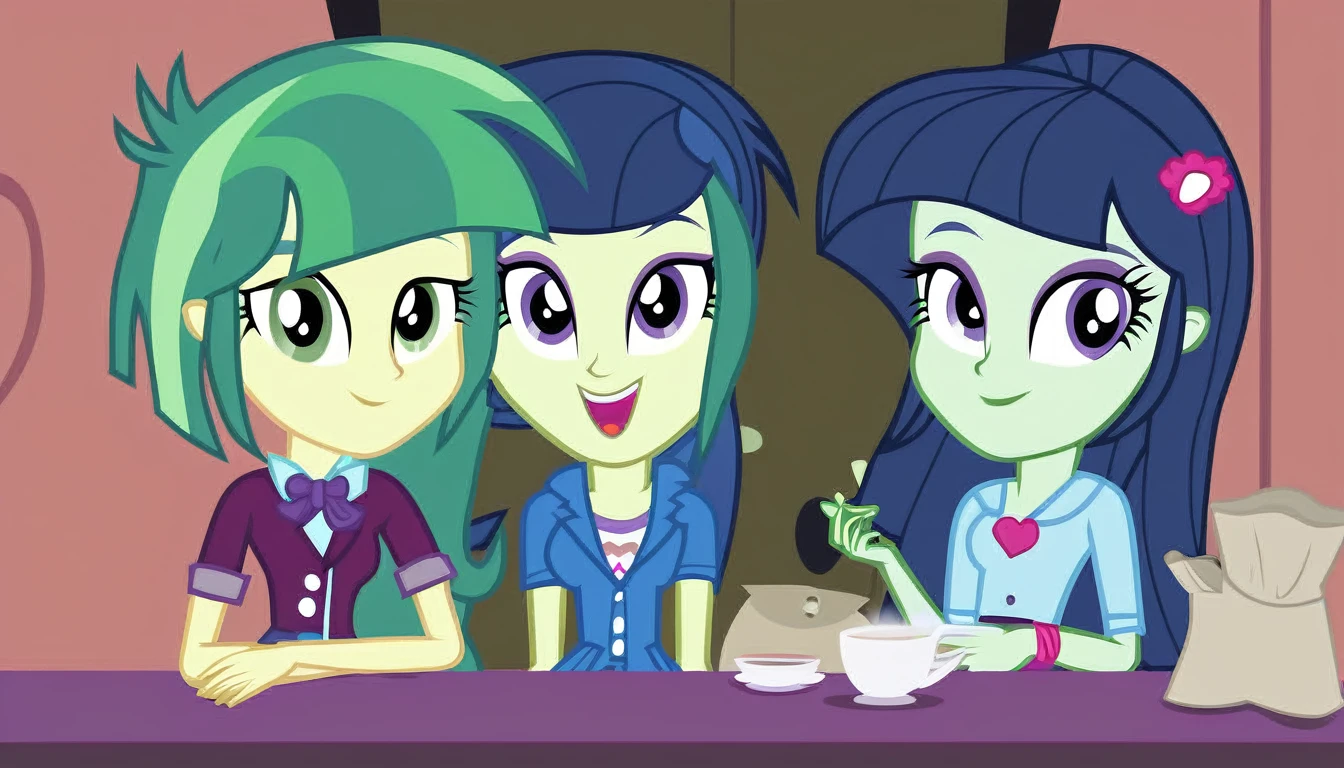 equestria girls, tea, tea bag, tea bag in front pov, show accurate, no characters, vector, no background