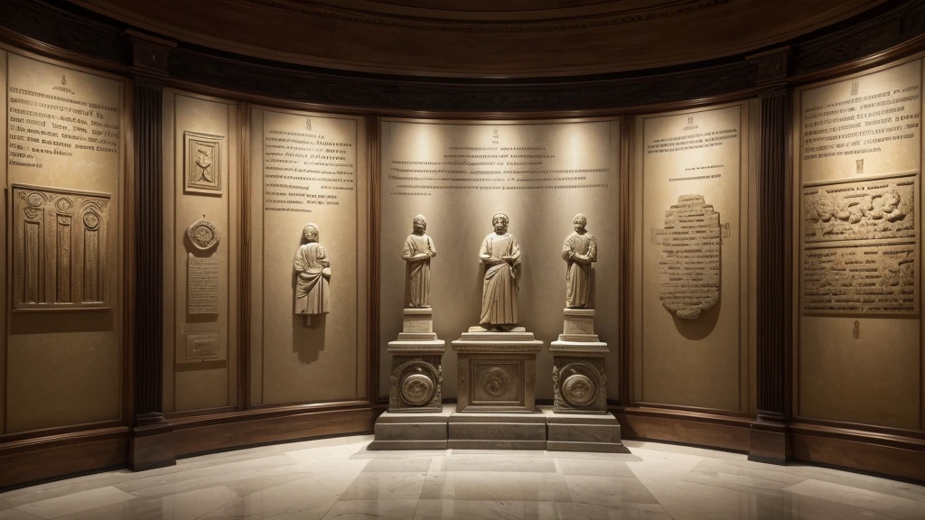 Images of historical artifacts representing the era of Solomon, como moedas antigas, stone inscriptions, or artistic representations based on biblical descriptions.