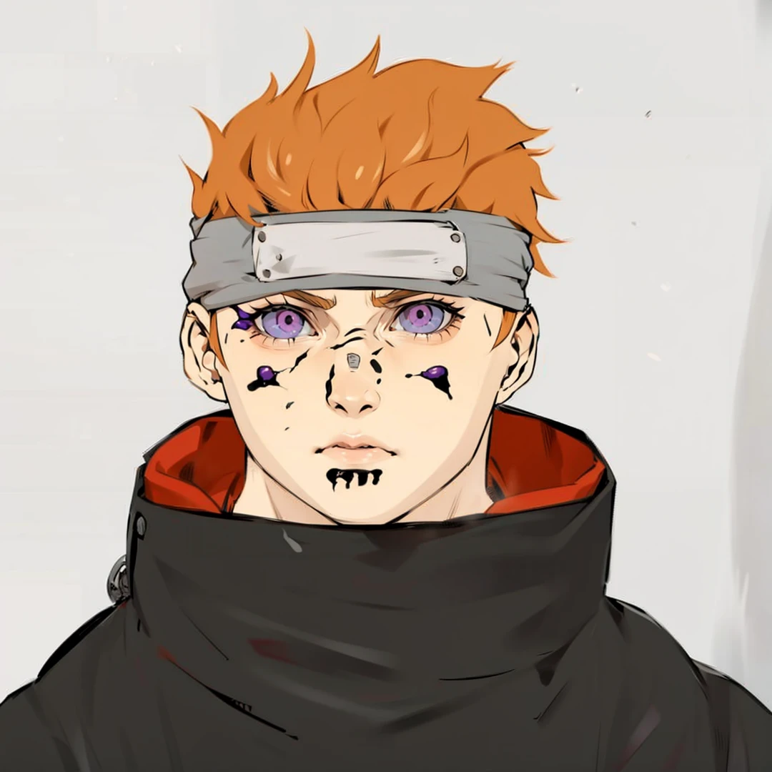 Pain de Naruto, caminho Preta, caminho preta de Naruto, 6 caminhos de pain, olhos rinnegan, olhos Rinnegan roxo, olhos do pain de Naruto