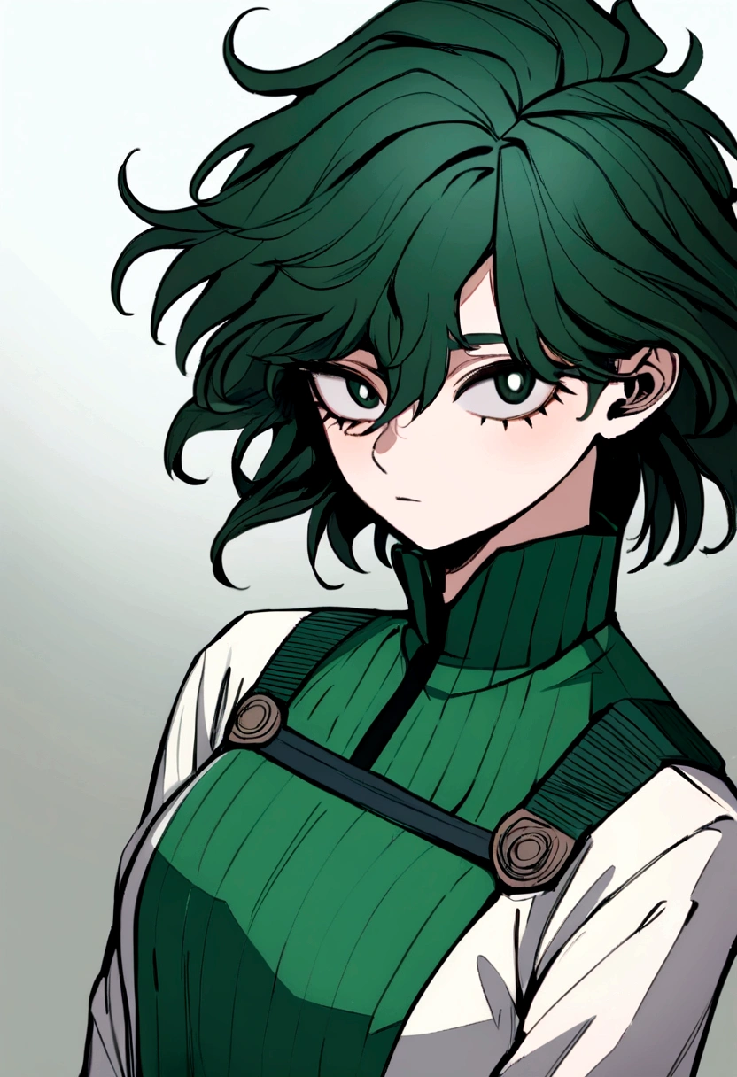 My hero academia, girl with curly black hair, red eyes and freckles