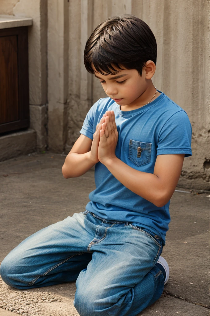 praying For God in boy