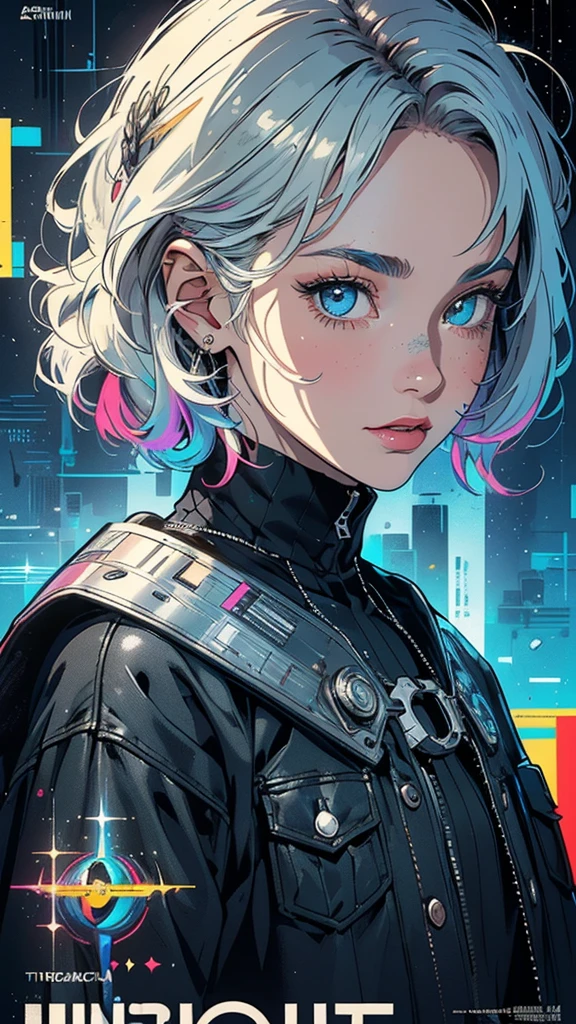 (((masterpiece, highest quality))),(((solo:1.2))),(((1girl:1.2))),32k wallpaper, very detailed, poster, vintage science fiction, 1960s,(((((geometric cinematic movie poster))))), (bauhaus), shape,(((abstract))), mid century modern, movie poster, vintage, Perfect Lady,1970's, halftone, speech bubble,(((portfolio,Close-up))),(((various angle))),(((bust up))),((highlight)),Vast landscape,((((heterochromia)))),(((complete. detailed face))),(((Extremely talented))),(((most complecated machine))),((Overall colorfully))