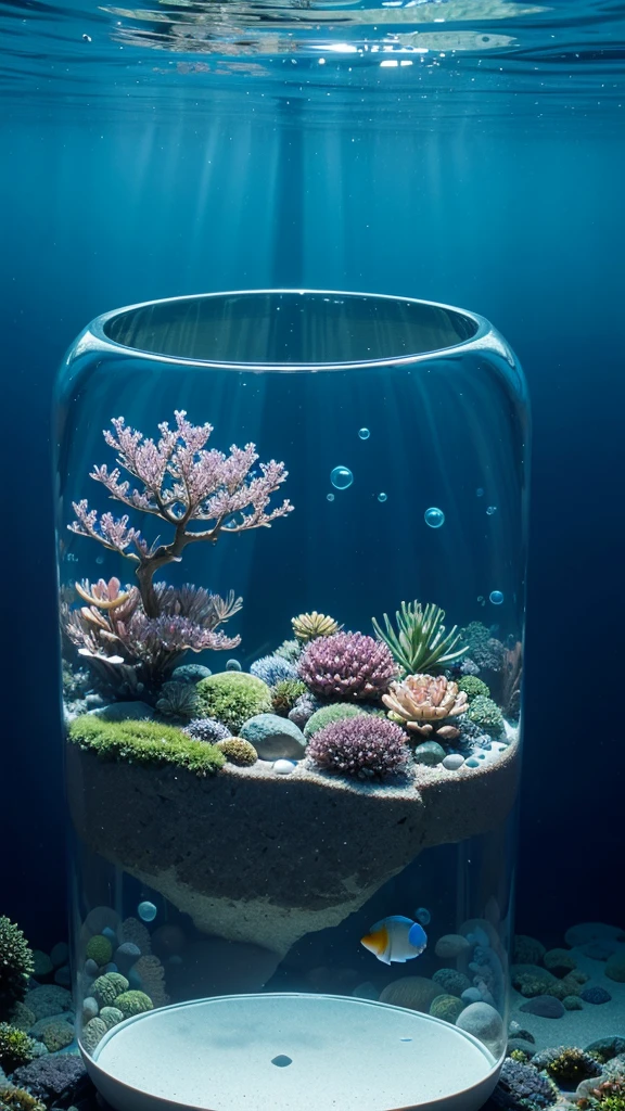 Raw, best quality, high resolution, masterpiece: 1.3), Tranquil scene of bubbles floating in clear water, masterpiece: 1.3, beautiful, Practical, 1.Scenes, Detailed thinking, Shimizu, Transparent bubbles, Bounce gently, The interaction of light and shadow, Calm and peaceful, Natural tranquility, Underwater paradise, Quiet environment, Sparkling water, Refreshing and calming, 大Natural tranquility, marine environment, Soothing color, Texture Water, Charming tranquility, Water droplets suspended, Bubbles of different sizes, Natural Elements, Smooth Edges