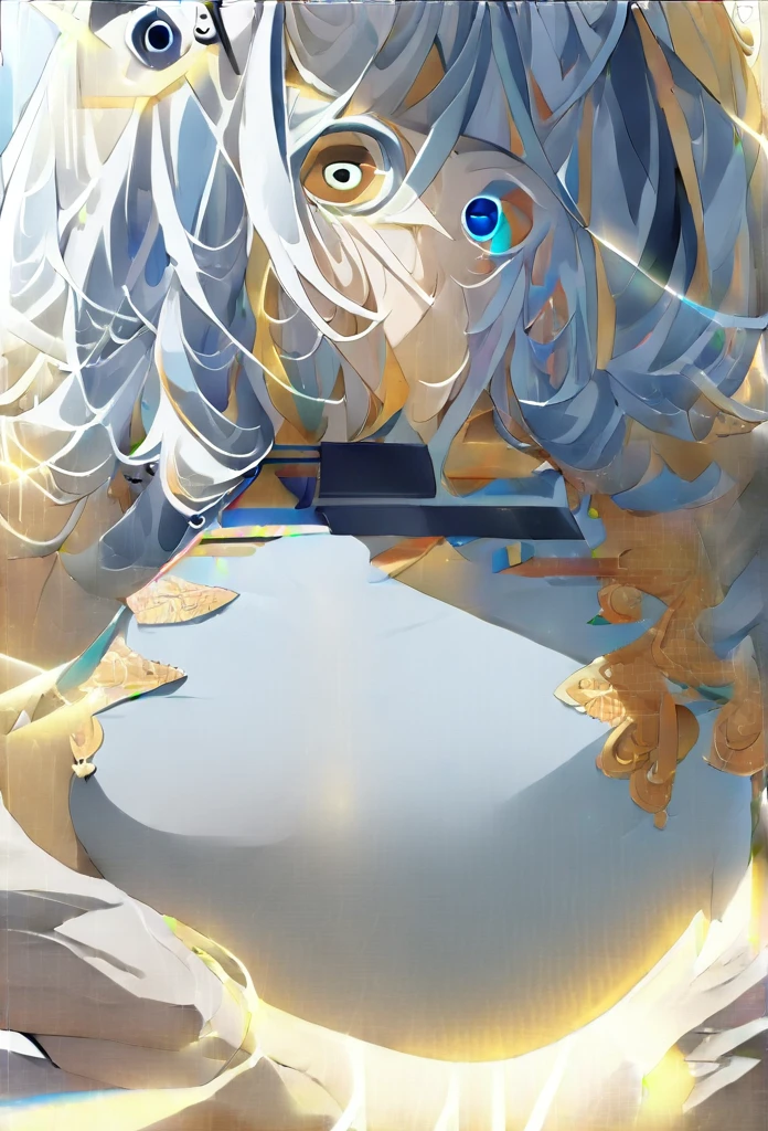 a lot of details, detailed light blue hair, beautiful detailed hair, super fucking beautiful, delicate beautiful face, complex details beautiful and delicate eyes, perfect hands, (large chest best quality:1.5), perfect and delicate limbs, detailed skin, best quality, ultra-detailed,
long-focus,
1 girl, cute, young, medium hair, brid style hair, yellow eyes, crop , black skirt, thigh high,