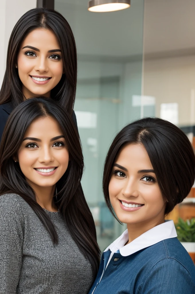 Crea una imagen con personas reales donde representen los tipos de clientes