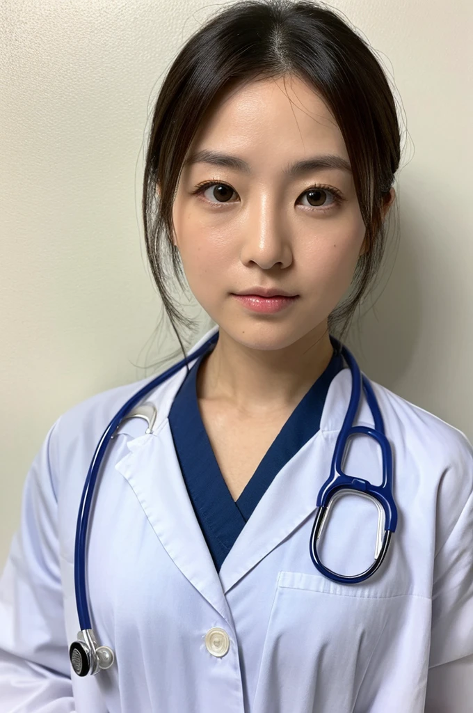 ((Highest quality)), ((masterpiece)), (detailed),Perfect Face,Japanese,Female doctor,White