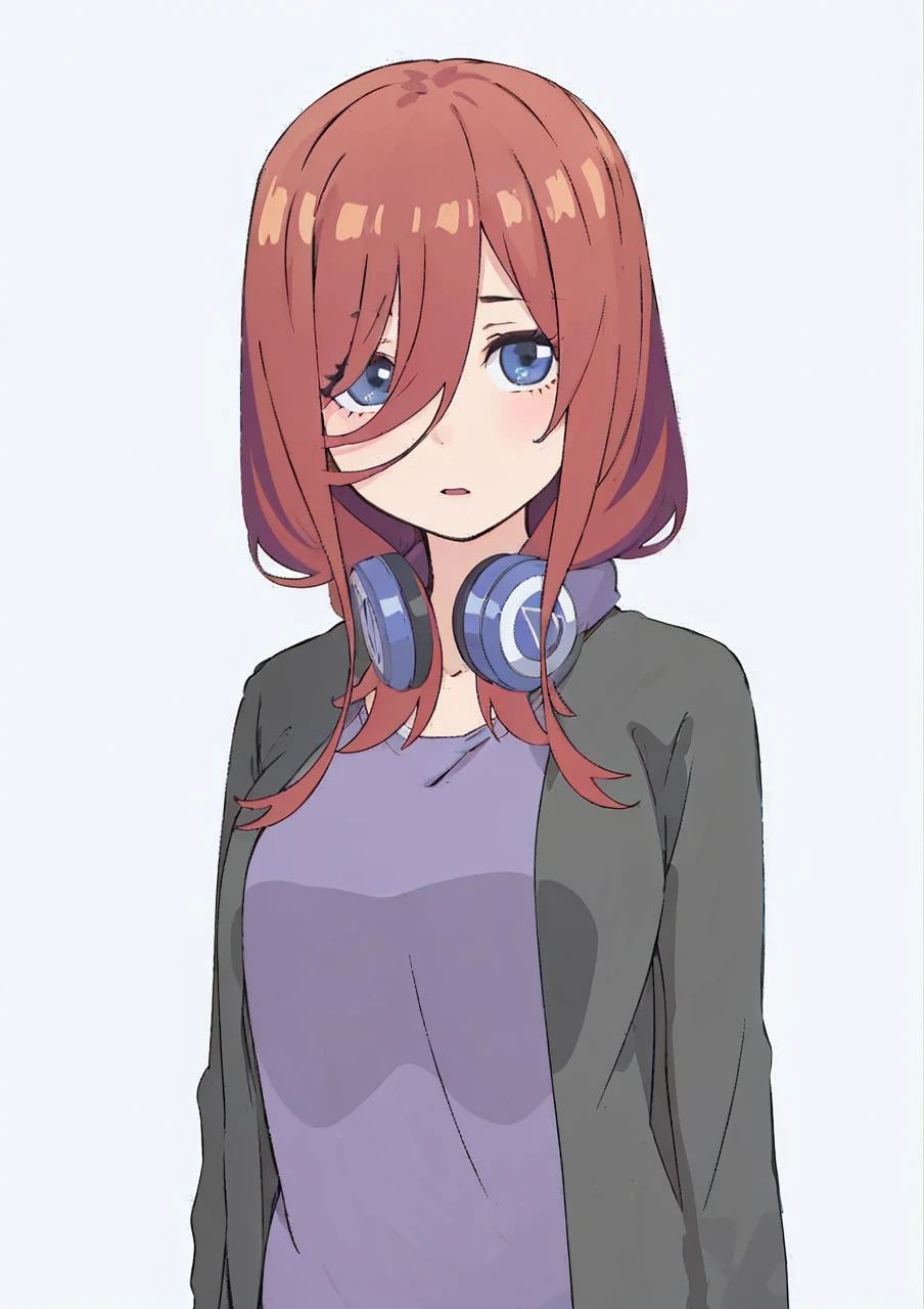 (best quality:0.8) perfect anime illustration, a pretty, happy woman with short curly brown hair on the street in the city, wearing a hoodie, skirt