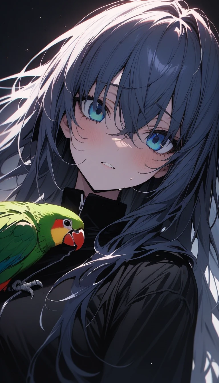 (masterpiece:1.2), Hyper Detail, Highest quality, (complicated_detailed:1.1), Beautiful details, Beautiful Hair, alone, One girl,Gotoh Def, Parrots and Parakeets