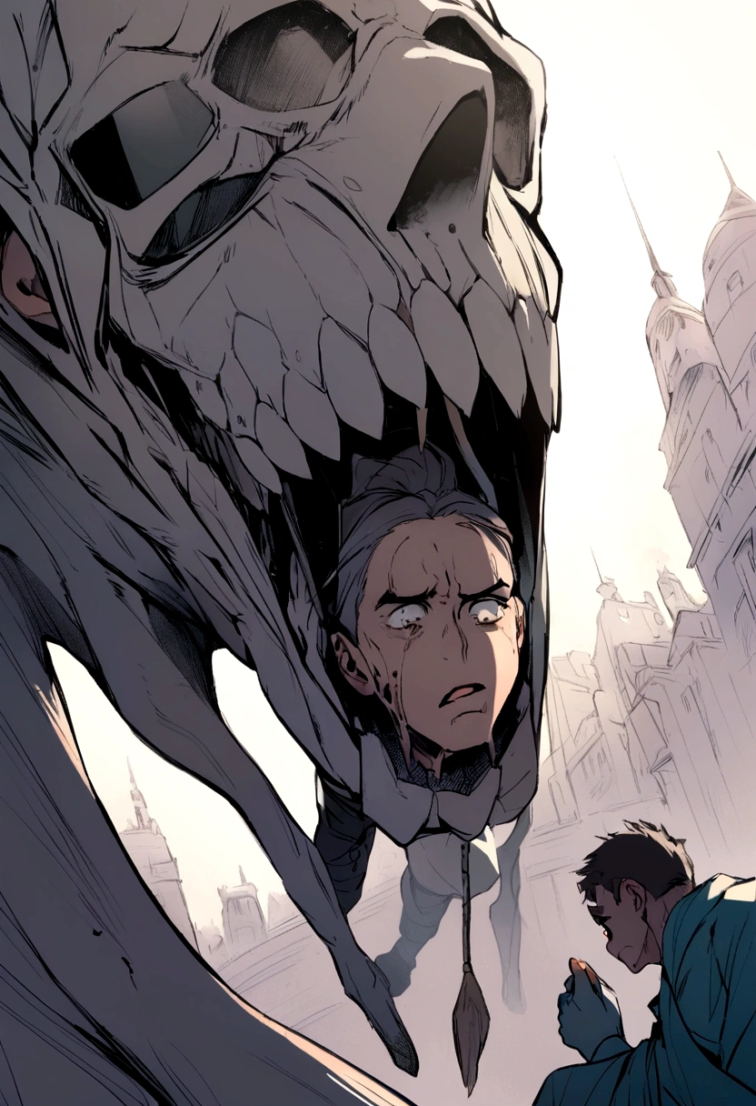 Peter, seeing his friend's distress,