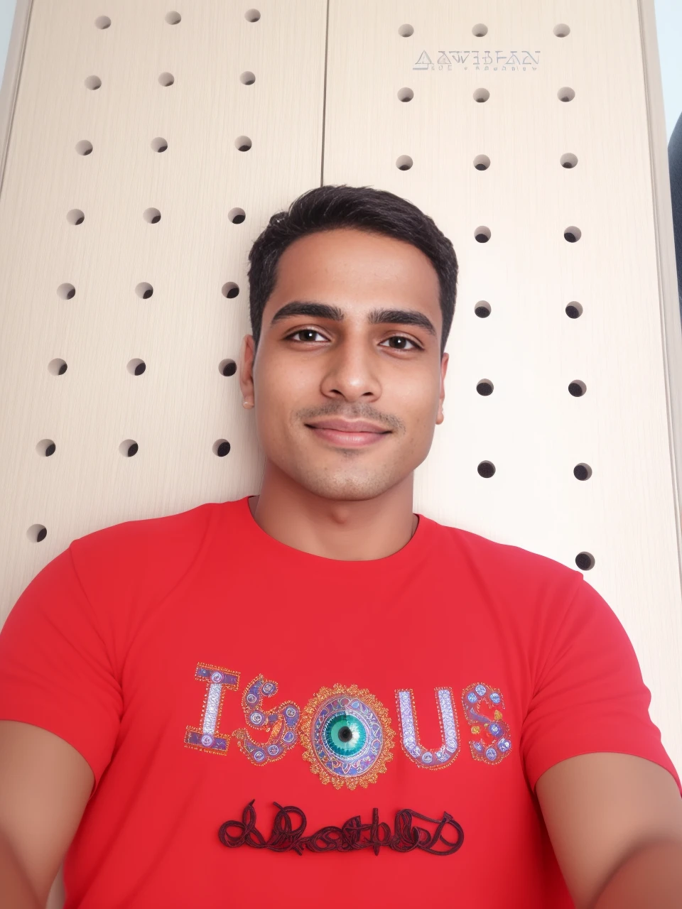 (highres,best quality:1.2),portrait,smiling young indian 20 y. o. man looking at smartphone camera,boat headphone,eye-catching expression,stylish haircut,youthful appearance,modern clothing,confident gaze,piercing eyes,meticulously detailed face,slightly raised eyebrow,facial hair(detail:1.1),strong jawline,dazzling smile,warm and friendly atmosphere,shallow depth of field,dreamy bokeh effect,vibrant colors,soft and natural lighting,studio setup