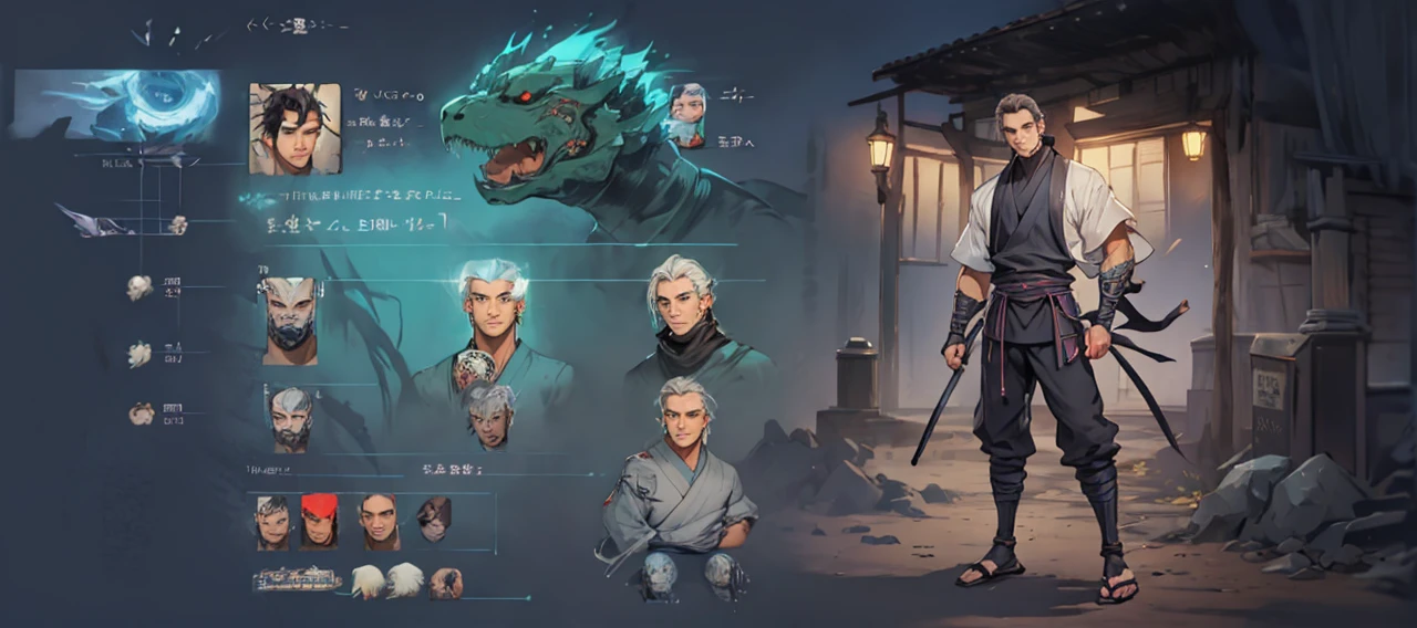 handsome ninja, realistic, make more handsome