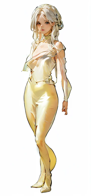 ((Upper shouldescial closeupigboobs， looking at viewe, Anime big breasts,  Standing Painting, Viewing angle,  Foreshortening, Foreshortening, 8K, Super Detail，Silver Hair,Endless Reality, White background， Standing Painting, 8K, Super Detail, 1080p, Women HD，woman, 16k, high resolution, best quality, high quality, Anatomically correct, masterpiece, precise, Ultra HD，Black silk tulle，No light effect