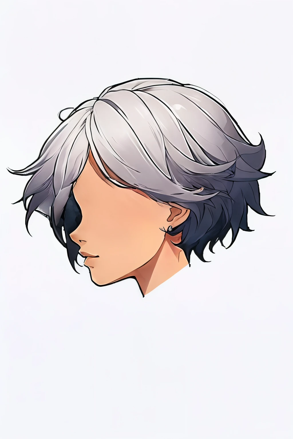 anime boy with gray hair and sunglasses, olhando para o lado, Cabelo prateadoed, cabelos brancos, com cabelos brancos curtos e cortados, a Cabelo prateadoed mad, ele tem cabelos grisalhos escuros, Cabelo prateado (rabo de cavalo), anime de rosto altamente detalhado, rosto de anime detalhado, cabelos grisalhos, personagem de anime masculino, xqc, com cabelo branco curto, girl Cabelo prateado, Cabelo prateado girl