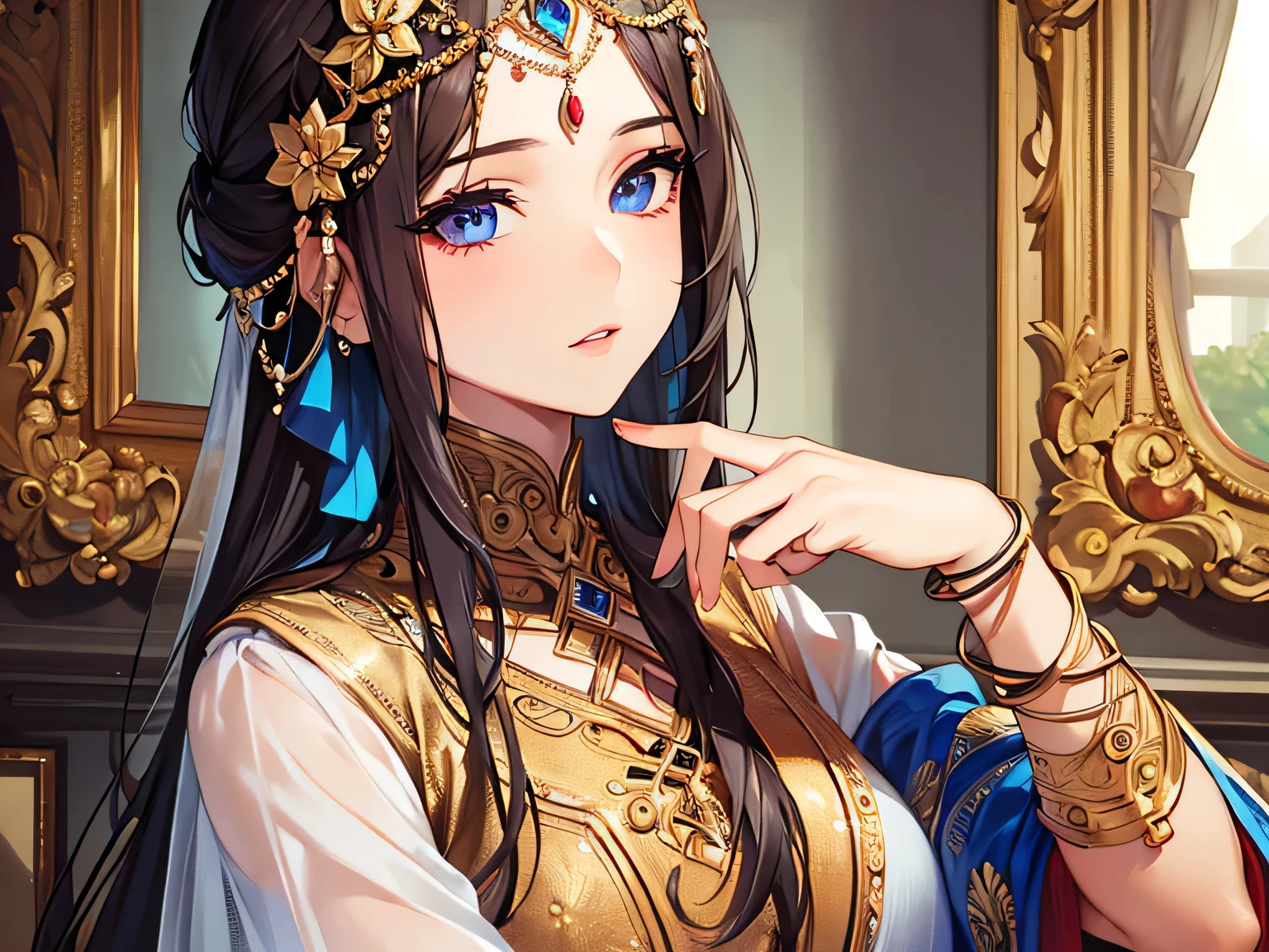 ((best quality)), ((masterpiece)), (detailed), 1girl, perfect detailed eyes, perfect detailed face, 