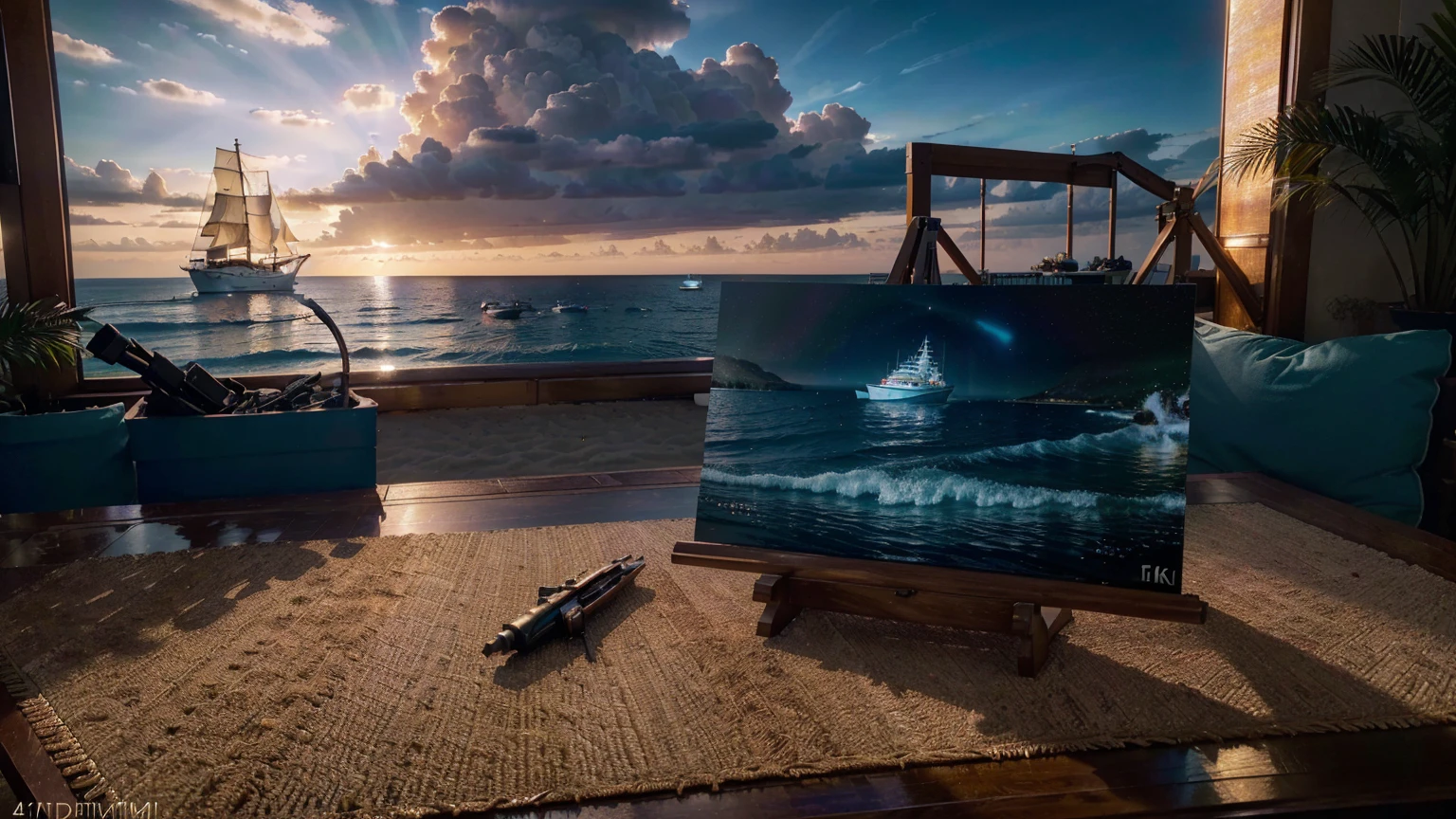 (ultra-high definition, hyper-realistic, highly detailed, high quality, sharp focus, professional lighting, vivid colors, intricate details), (beach in Ibiza Spain background with water, yachts, boats, detailed architecture, people, vibrant atmosphere), (best quality,4k,8k,16k,Highest,masterpiece:1.2),(realistic,photorealistic,photo-realistic:1.37), (extremely detailed CG unit, 16k wallpaper), 16k UHD, 16k HDR, Fujifilm XT3 sharp focus, professional lighting, vivid colors, intricate details, film grain, RAW photography, Fujifilm XT3 realistic painting art, f5.6, physically-based rendering, natural lighting, cinematic lighting ,dramatic lighting, professional, dynamic movement, colorful lighting, vibrant colors, studio lighting, professional photography, cinematic composition, symmetrical framing, Utilize state-of-the-art deep learning models and adjust parameters according to quality metrics such as Structural Similarity (SSIM) and Perceptual Loss to create an image that is indistinguishable from a real, high-quality photograph, fine-tuning, (be creative),