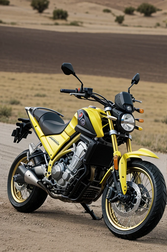 Moto honda Twister cbx 250 modelo 2010 en colores negro y dorado