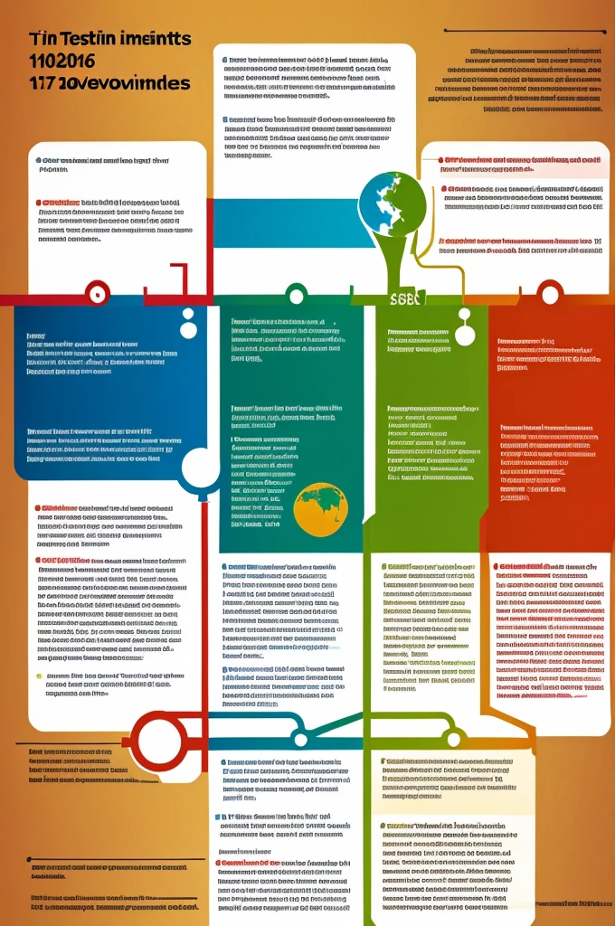 A timeline graphic showing key events in the history of sustainable development.