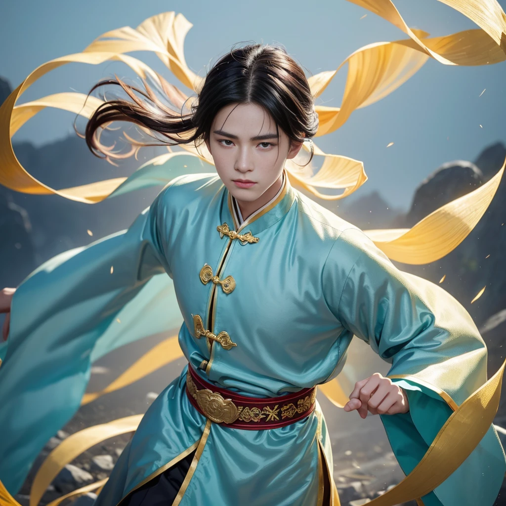Yichen, a handsome young man from Danzhongyuan
In the midst of an ancient village surrounded by mountains, Yichen, a sixteen-year-old boy stood towering by the stream. The clear water reflected his face as magnificent as a painting, his complexion was smooth, his black eyes shining sharply, his black hair dashing long. Tie it up with a bright red bow.
He wore a light blue antique Chinese dress, made of light texture, fluttering in the wind, the long, ankle-length hem, adorned with an emerald-green jade belt at the waist. Some of his hair released a flute and mingled with a thin veil embellished with gold floral motifs.
Yichen stood still, staring at the vast sky, speechless. The atmosphere around him was full of peace and quiet. The sound of birds singing in the forest, the sound of water flowing from the stream, all were heart-warming melodies of nature.
He is like a dream image that has fallen out of the past, his magnificent face, combined with a vintage Chinese dress, makes him look even more seductive. The breeze blows through the waving of the hem and sheer fabric, revealing his symmetrical physique.
Yichen, a young boy full of secrets, a beautiful face like a goddess, but his glint is obscured by sadness. What will his story be next?
elaboration
Her black hair was long, tied up in a bright red bow.
The eyes are completely black, with a sharp glow.
Whiteness of the skin
Light Blue Antique Chinese Dress
Lightweight fabric, swaying in the wind
Emerald Green Jade Belt
Thin airy fabric is decorated with a golden floral pattern.
Elegant posture. Basics
Mourning Glitter Mysterious
atmospheric
Ancient village
streams
Fattening the mountain
woodland
Wide sky
Fresh air
Quiet
undisturbed
temperament
picturesque
undercover
grieved
graceful
dignified