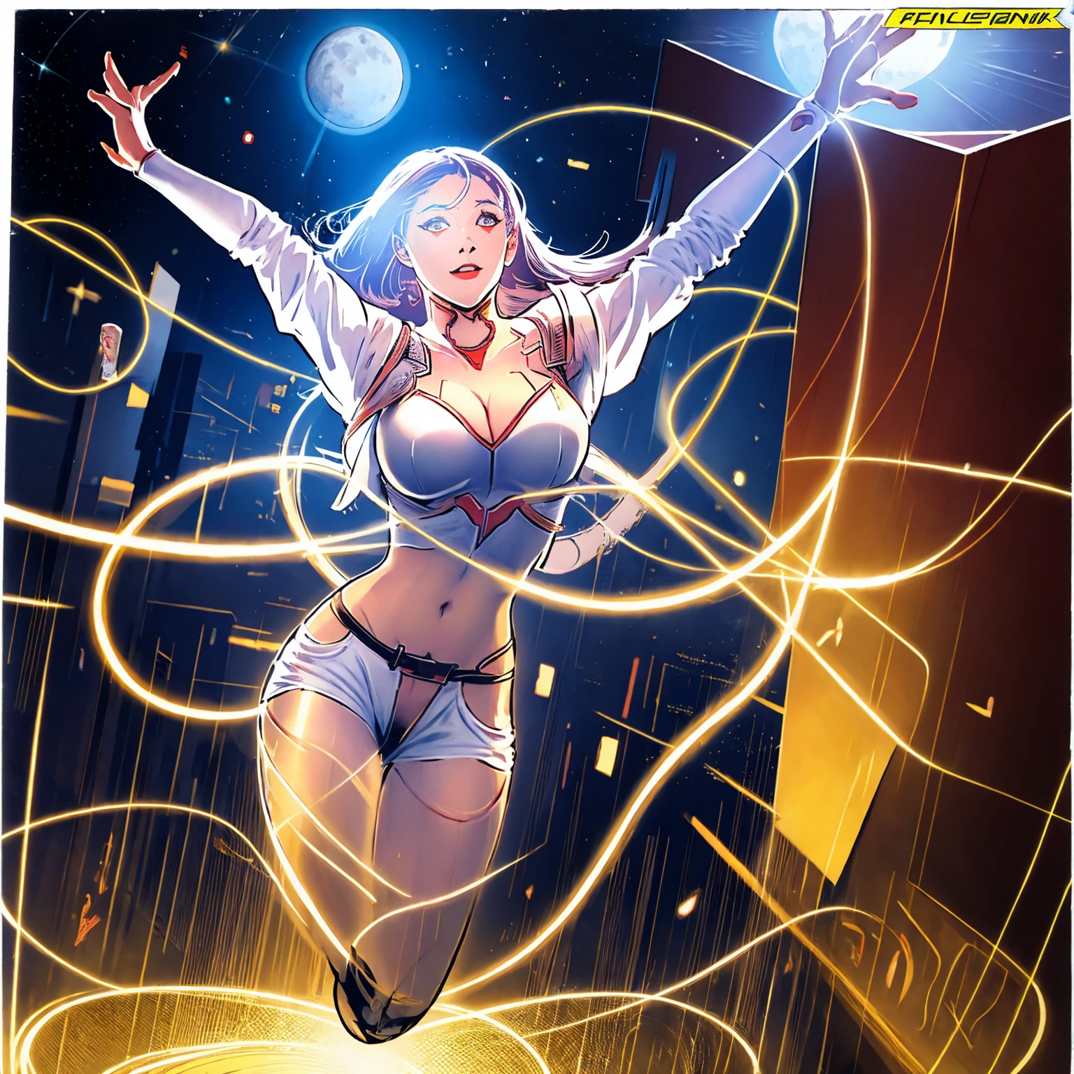 The goddess Aphrodite strikes the goddess Athena to the ground in triumph comic Standard English subtitle dialogue box