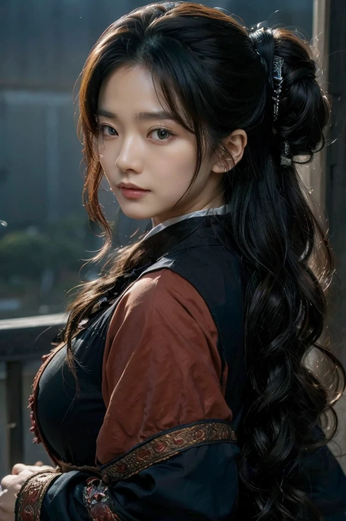 (masterpiece, best quality:1.2), (8k uhd, 16k, 32k, ultra high res), Steampunk, fictional WWII former Japanese Imperial Army armored car and cyborg Japanese female soldier, beautiful face, torn pants, dirty clothes, very intricate details, olive drab paint, peeling paint, weathering, fortress attack, realistic photo, taken with Fuji film X-T30+Nokton. HDR10