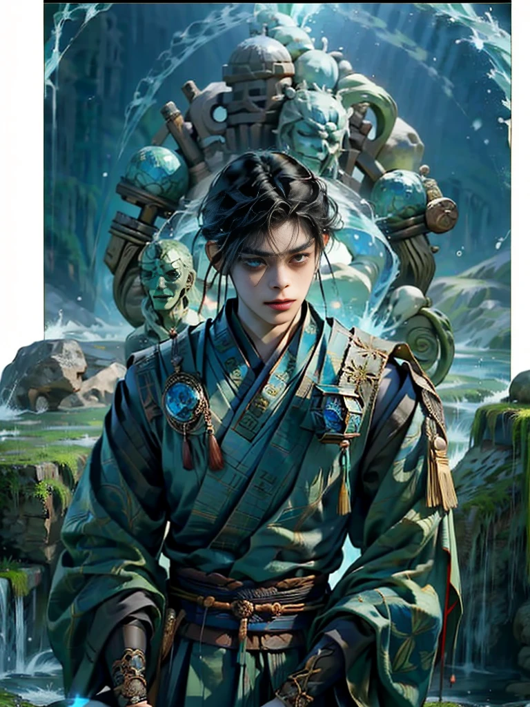Yichen, the handsome man from Danzhongyuan
In the midst of an ancient village surrounded by mountains, Yichen, a sixteen-year-old man stood towering by the stream. The clear water reflected his face as magnificent as a painting, his complexion was smooth, his black eyes were shining sharply, his long black hair was tied. Gather it with a bright red bow.
He wore a light blue antique Chinese dress, made of light texture, fluttering in the wind, the long, ankle-length hem, on the waist adorned with an emerald jade belt. Some of his hair released a flute and mingled with a thin veil embellished with gold floral motifs.
Yichen stood still, staring at the vast sky, speechless. The atmosphere around him was full of peace and quiet. The sound of birds singing in the forest, the sound of water flowing from the stream, all were heart-warming melodies of nature.
He is like a dream image that has fallen out of the past, his magnificent face, combined with a vintage Chinese dress, makes him look even more seductive. The breeze blows through the waving of the hem and sheer fabric, revealing his symmetrical physique.
Yichen, a man full of secrets, a face as beautiful as a goddess, but his glint is obscured by sadness. What will his story be next?
elaboration
Her black hair was long, tied up in a bright red bow.
The eyes are completely black, with a sharp glow.
Whiteness of the skin
Light Blue Antique Chinese Dress
Lightweight fabric, swaying in the wind
Emerald Green Jade Belt
Thin airy fabric is decorated with a golden floral pattern.
Elegant posture. Basics
Mourning Glitter Mysterious
atmospheric
Ancient village
streams
Fattening the mountain
woodland
Wide sky
Fresh air
Quiet
undisturbed
temperament
picturesque
undercover
grieved
graceful
dignified