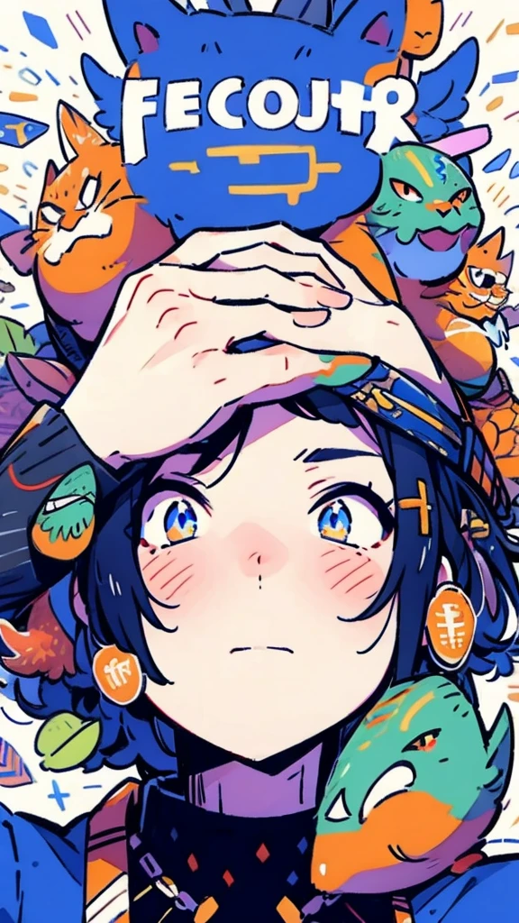 Portrait, for facebook page about nft games and cryptocurrency
