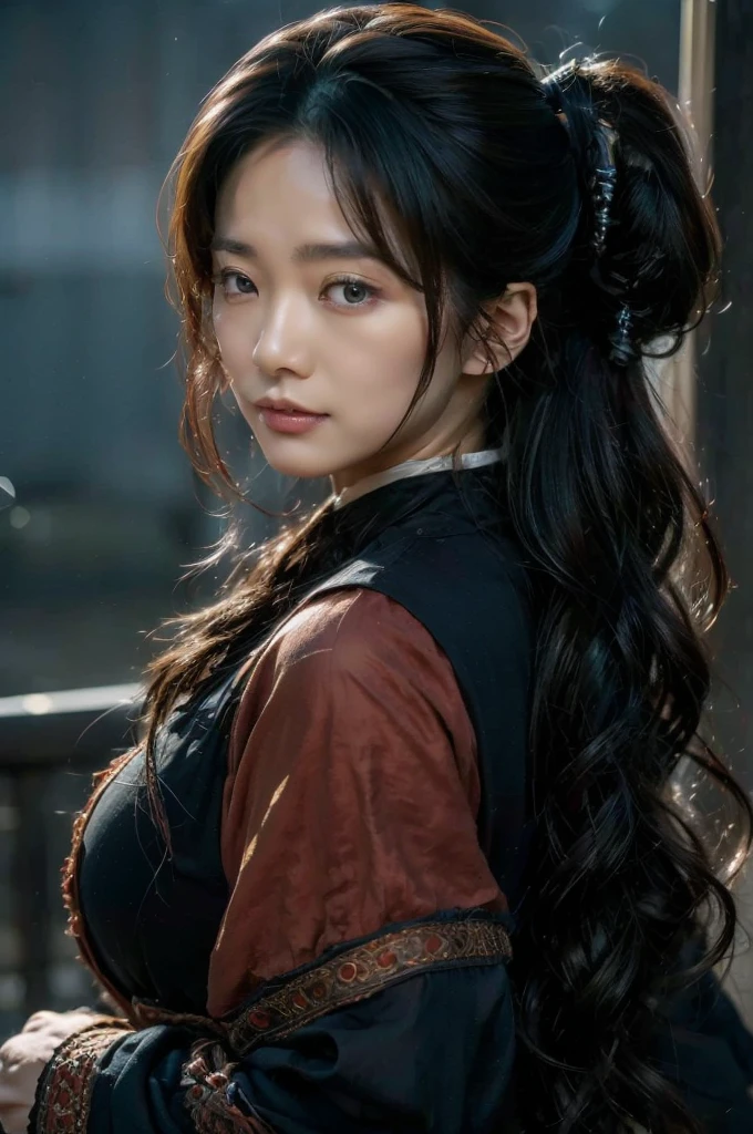 (masterpiece, best quality:1.2), (8k uhd, 16k, 32k, ultra high res), Steampunk, fictional WWII former Japanese Imperial Army armored car and cyborg Japanese female soldier, beautiful face, torn pants, dirty clothes, very intricate details, olive drab paint, peeling paint, weathering, fortress attack, realistic photo, taken with Fuji film X-T30+Nokton. HDR10