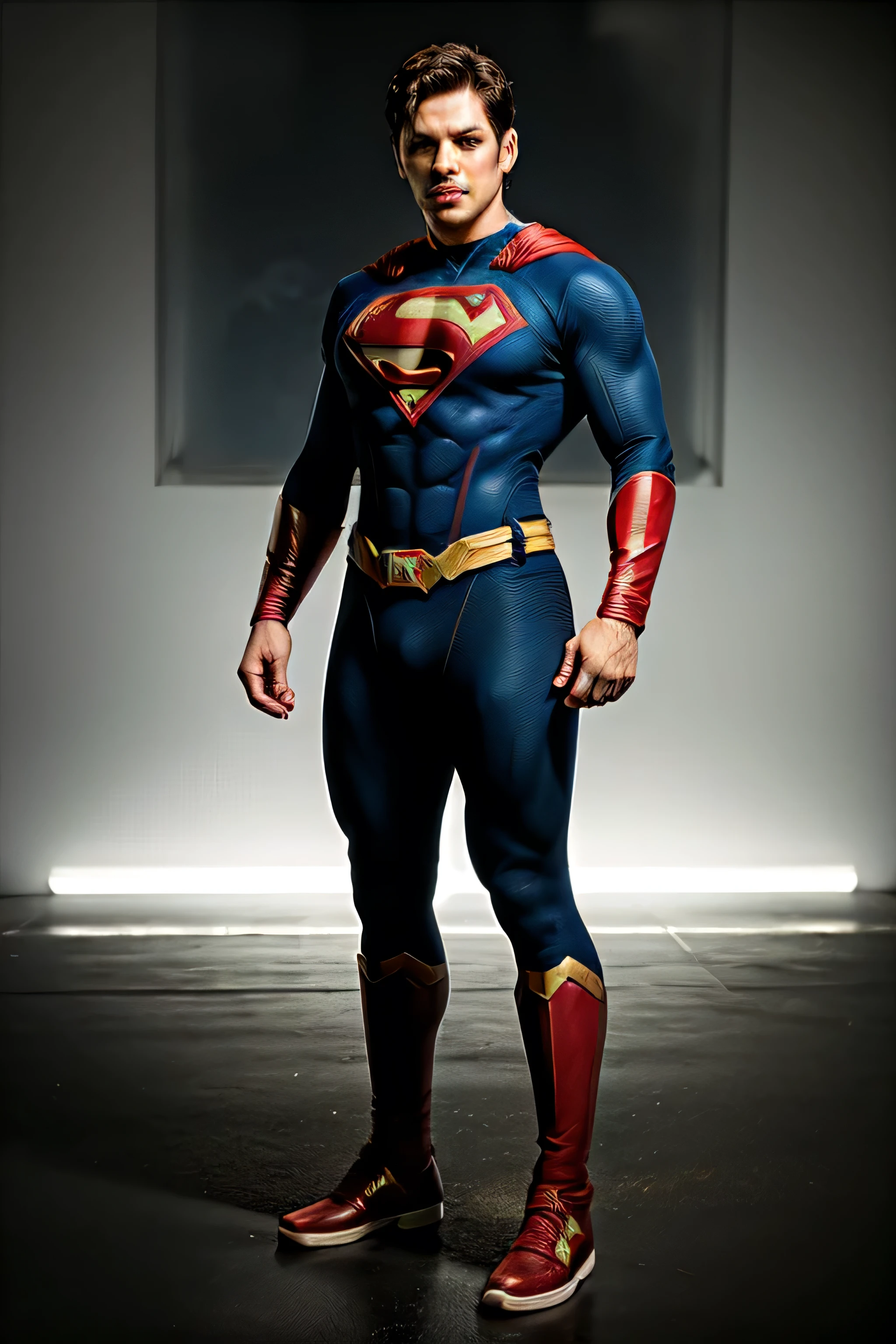 A super heros characters man full body character , background white