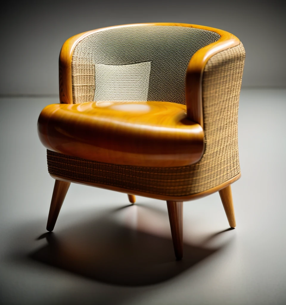 PLATFORM KTHOUSE, 1 wabi-sabi chair in dark studio:1.2
